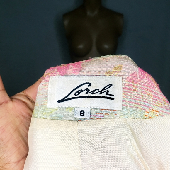 Vintage lorch blazer floral size 8 - Picture 6 of 6
